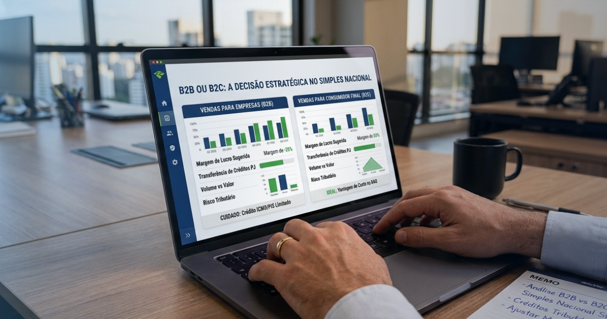 Vender para empresas ou para o consumidor final? A decisão estratégica no Simples Nacional.
