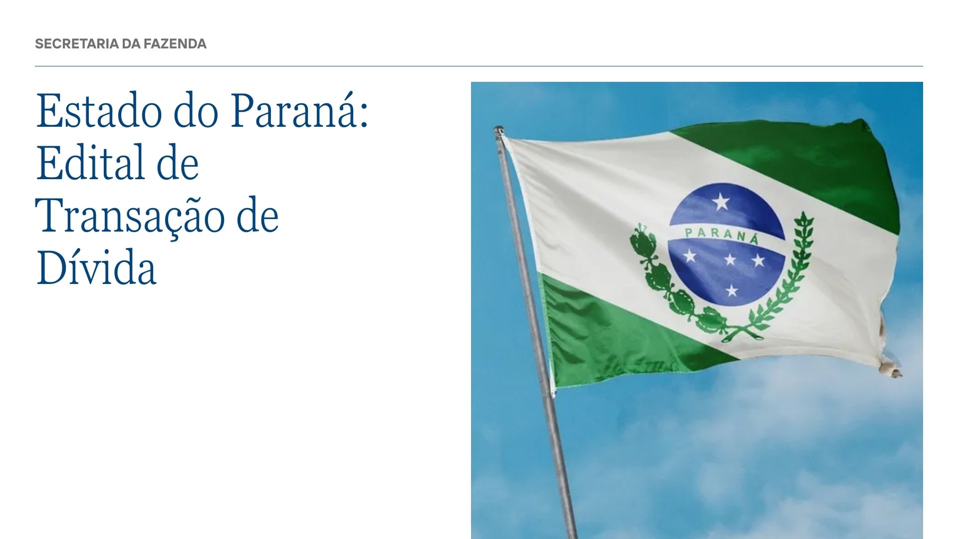 Transação de Dívidas de ICMS no Paraná